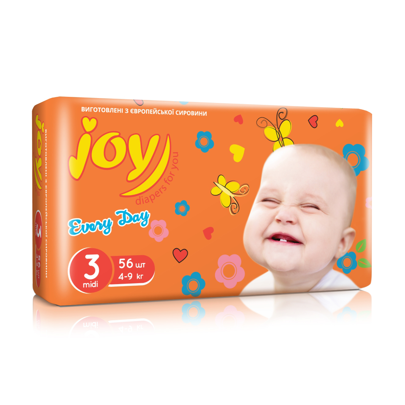 Підгузки Joy Every Day розмір 3 (4-9 кг), 56 шт